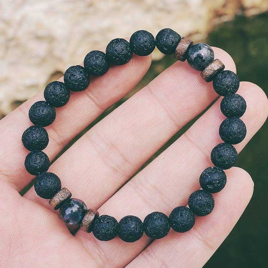 Understated -Natural Beads Stone Bracelet for Men | Express Your Style with Handcrafted Elegance and Natural Elements- Progressively Better. 