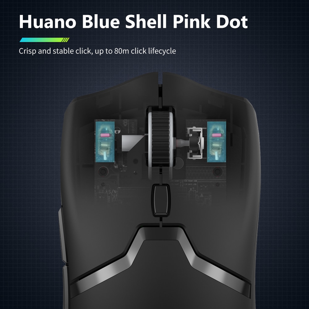 Delux M800 PRO PAW3395 Wireless Gaming Mouse Bluetooth Tri-Mode Connection 26000DPI Huano Pink Switches Macro Mice For PC Gamer. 