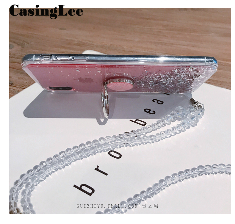 Casinglee for Galaxy A53 5G case Shiny Ring Glitter Soft Transparent Holder Stand Back cover with String for Samsung A53 5G Phone cases cover Stars Moon Girls. 