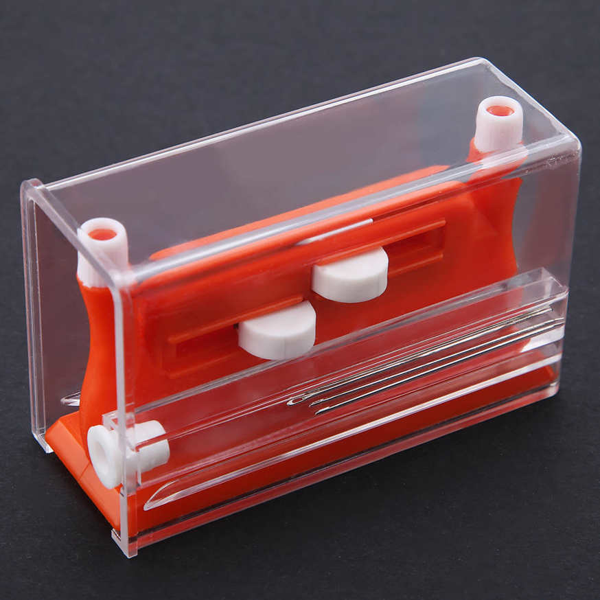 Red Sewing Helper Wire Stitch Insert Needle Threader Plastic Craft Machine Tools. 