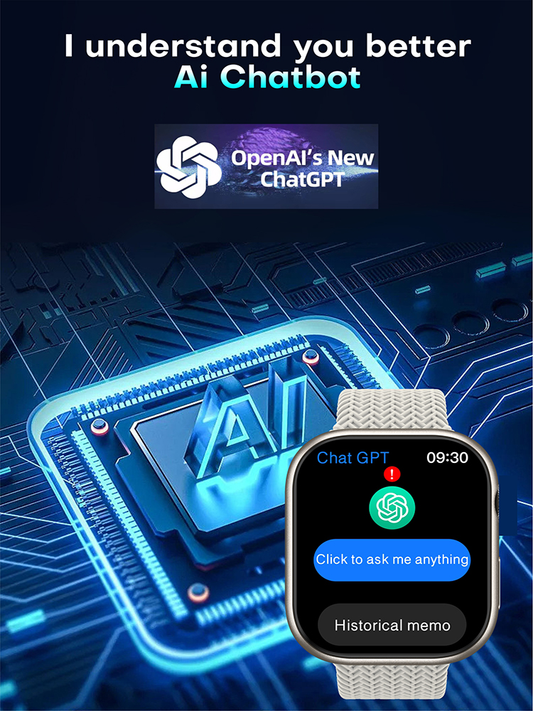 Chat GPT AMOLED HK9 Pro Plus Smart Watch Dual Straps HK9 Pro+ 2GB ROM NFC Compass BT Call Ai Watch Face Smartwatch Men Women. 
