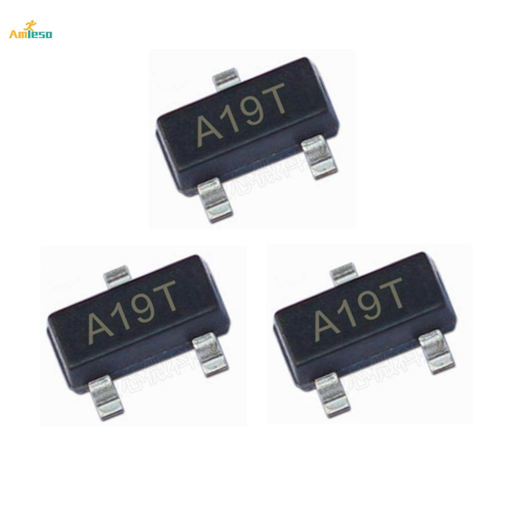 100 Pieces AO3401 Field Effect Transistor A19T Sot-23 Low Power Dissipation. 