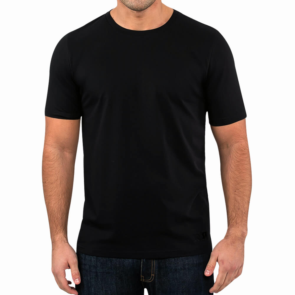 black cotton t shirt