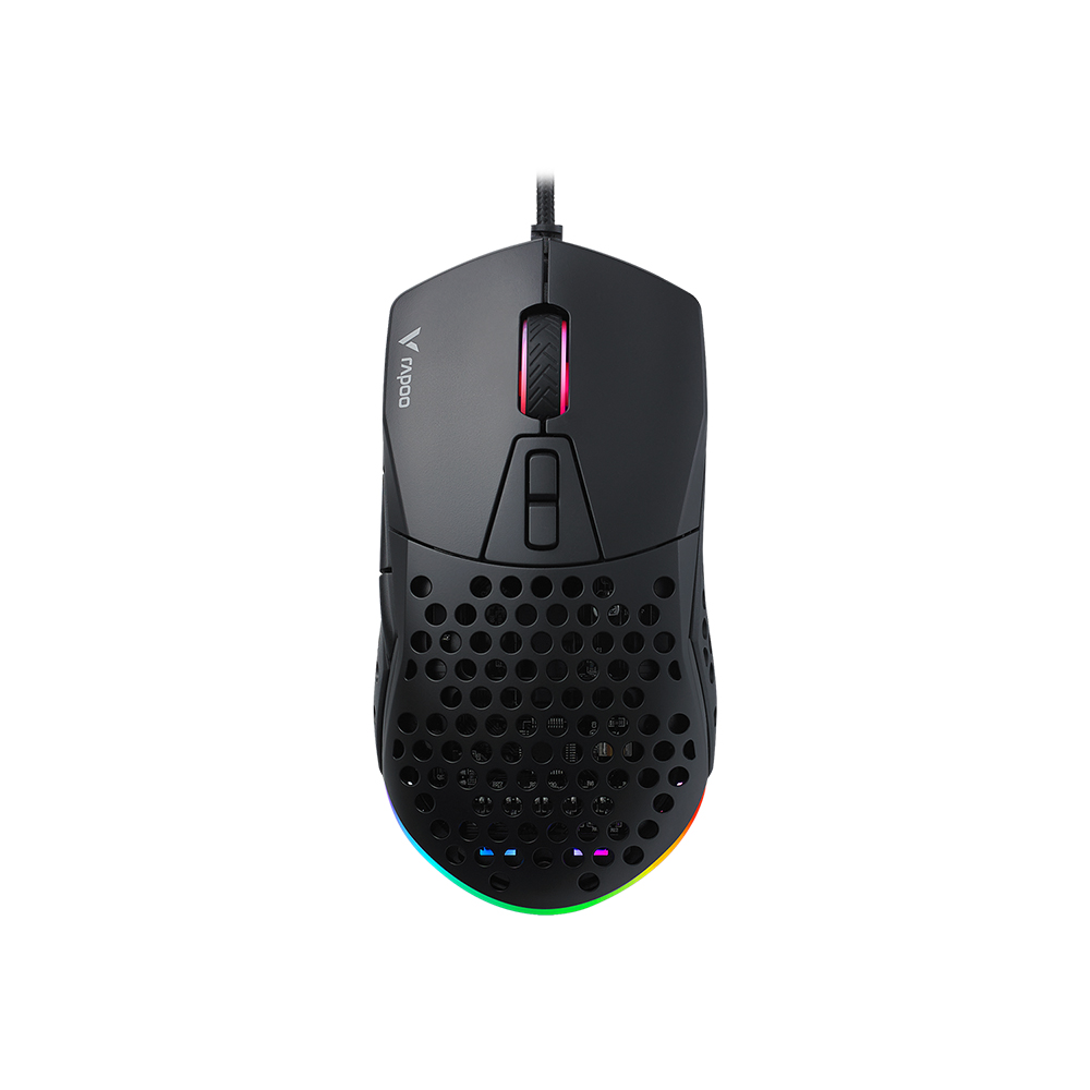 Rapoo VPRO V360 IR Optical Gaming Mouse Adjustable 6200 DPI Porous and ventilated with replaceable trimmings
