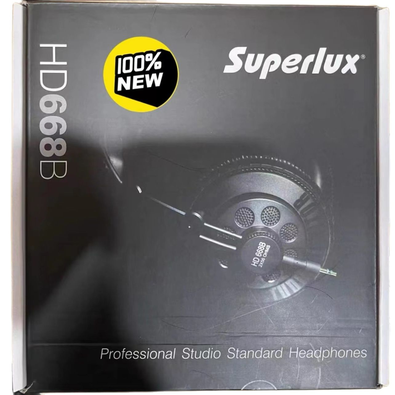 Original Superlux HD668B Professional Monitor Semi-open Studio Standard Dynamic Headset Monitoring For Music. 