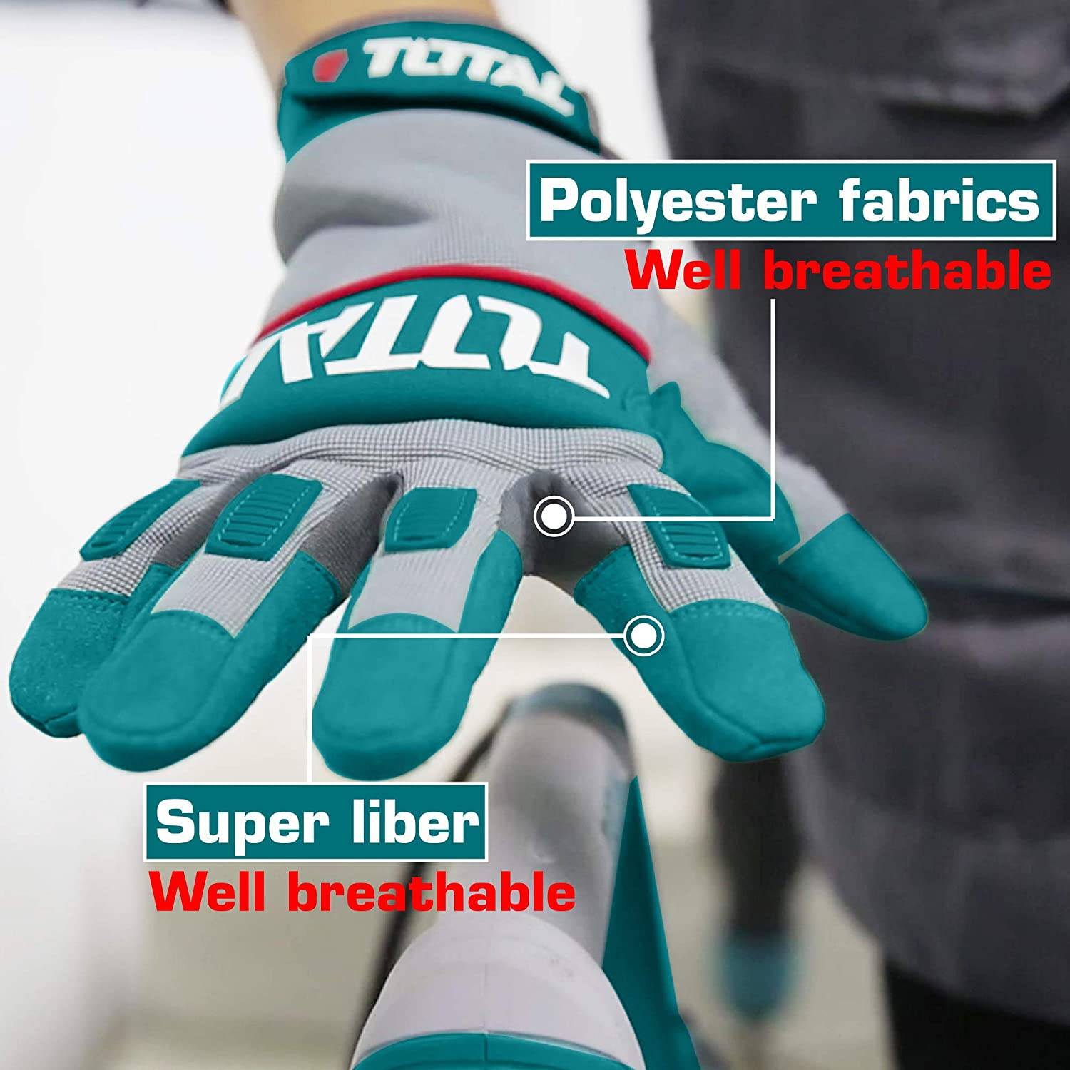 Mechanic gloves TOTAL-TSP1806-XL. 