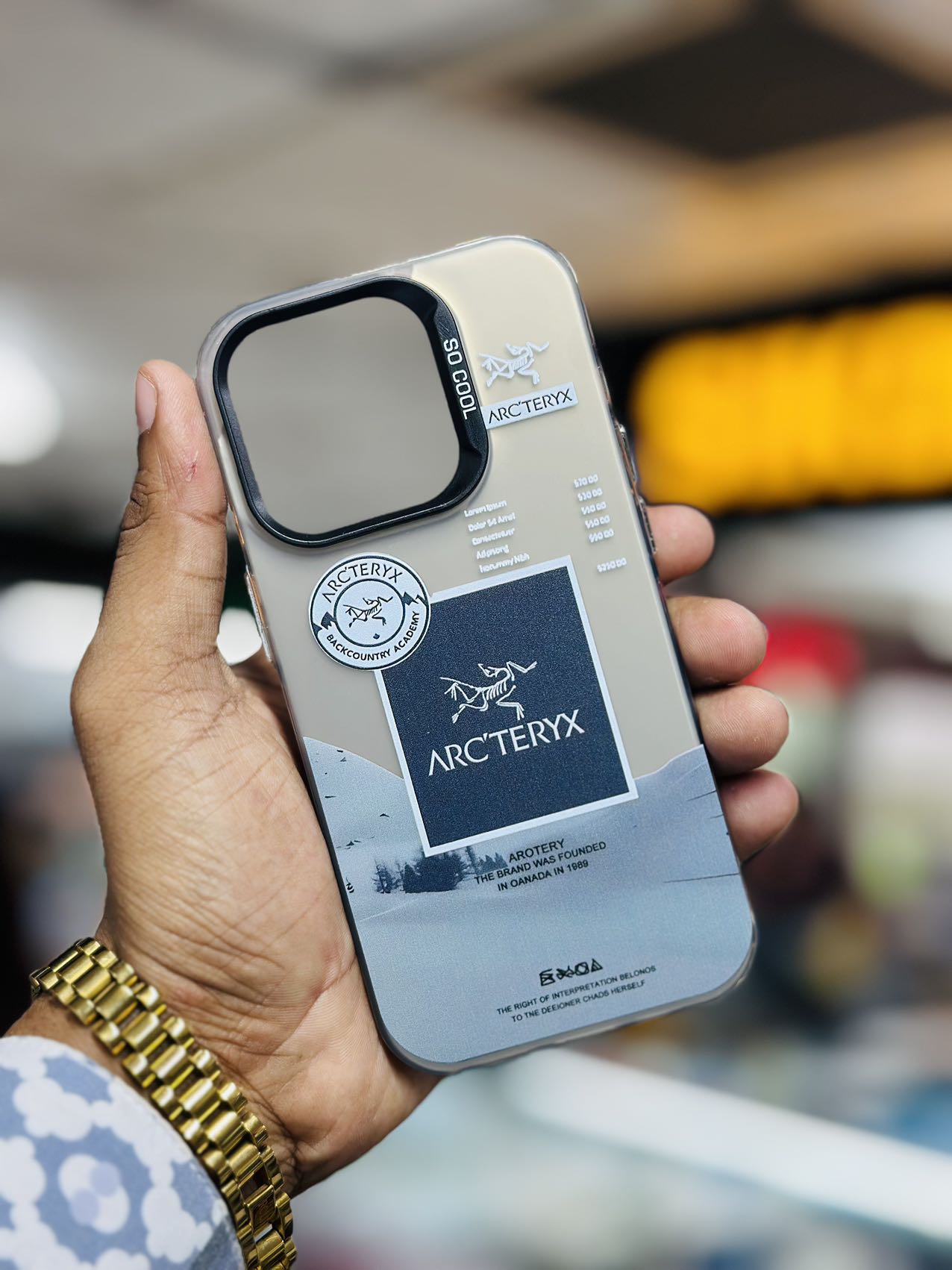 For iPhone 13 Pro - Premium matte hard casing ARC'TERYX comics case phone case compatible