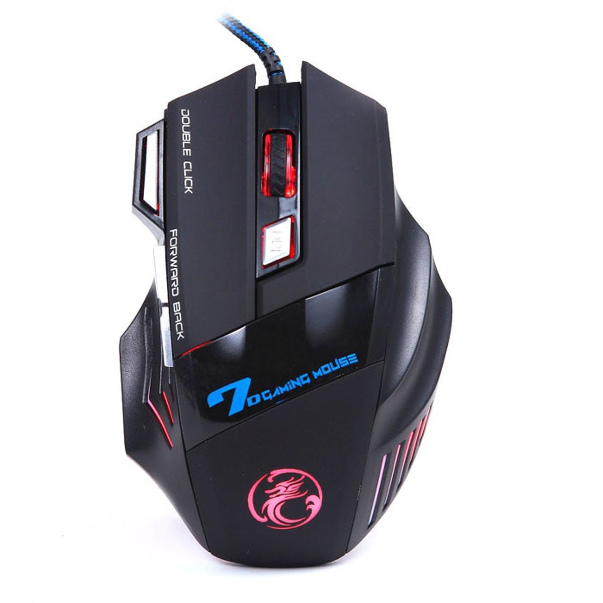 【happy one】LED 7D USB Wired Gaming Game Mouse PComputer table Silent PC Laptop Accessories