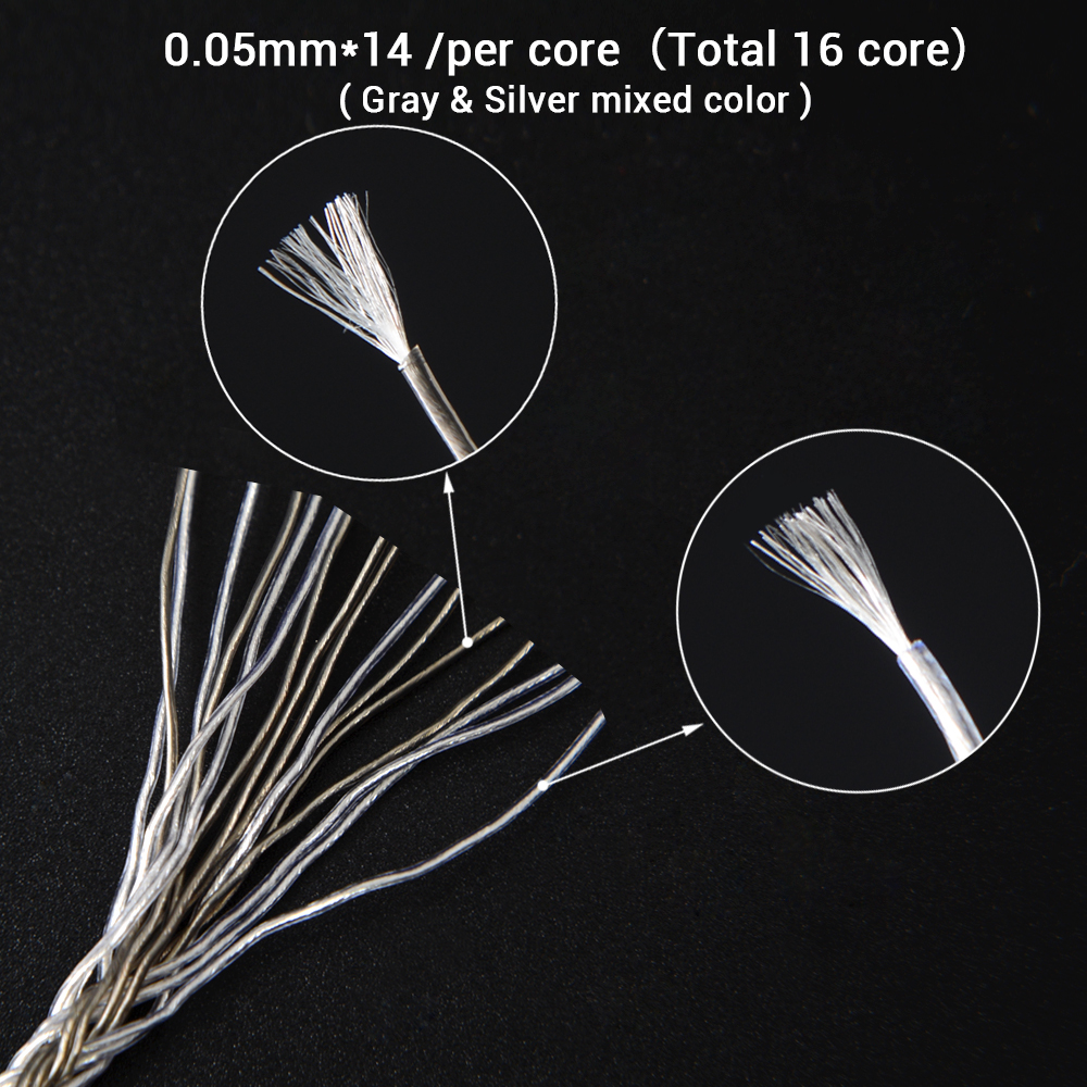 Nicehck 16 Core Silver Plated Cable 3.5/2.5/4.4mm Plug Mmcx/2pin/qdc Pin For Mk3 Mk4 F1 Tangzu Wan Er Sg. 