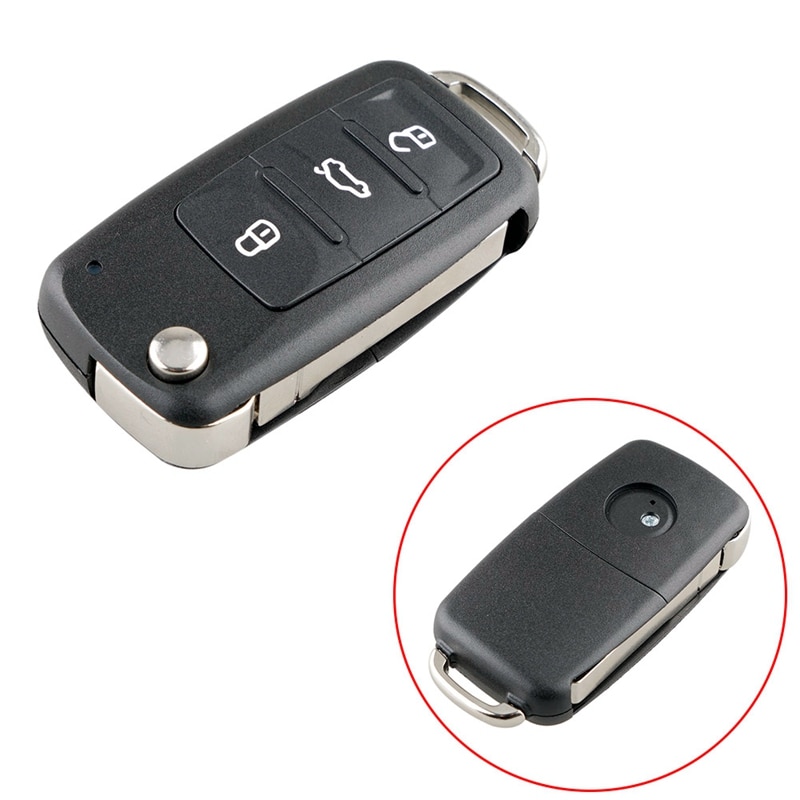 【Alizeker Mall】3 Buttons Remote Key Fit VW/ Caddy Golf Beetle  Up Touran 5K0837202AD 837 202 AD. 