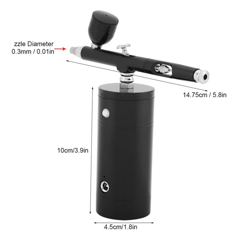 Multi-Purpose Cordless Mini Airbrush Set Spray Pump Gen Pen Air Compressor Kit. 