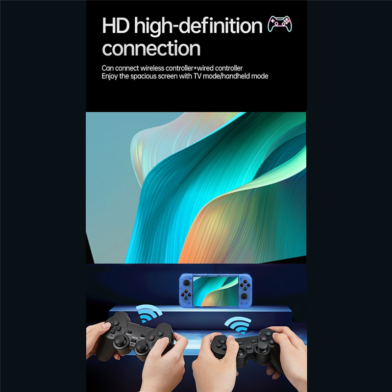 RG50XX Handheld Retro Game Console 5inch Display 64G 20000+Video Games LINUX 3D Joystick for PSP 19+Simulator A. 