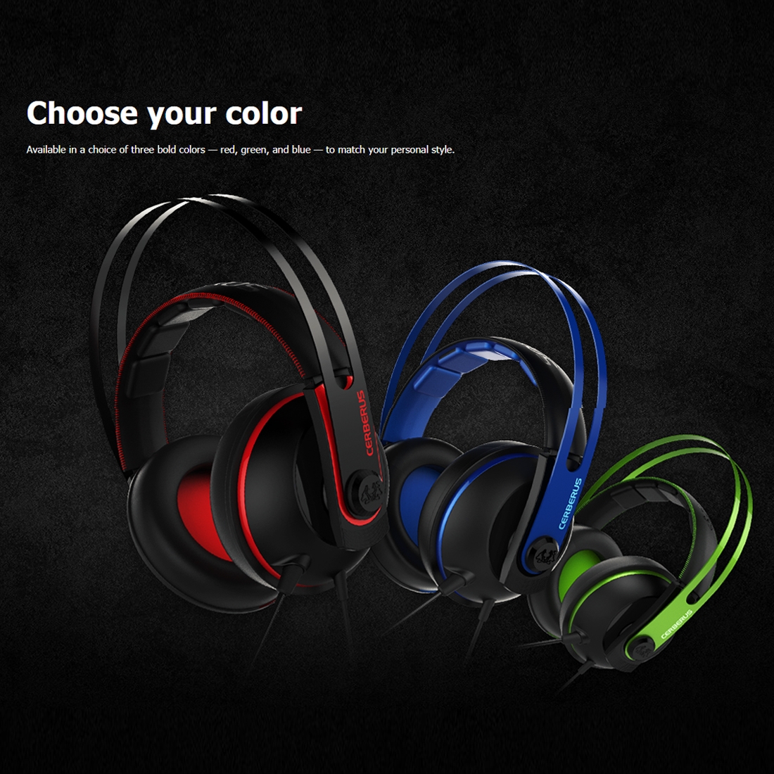ASUS Cerberus V2 3.5mm Interface 53mm Speaker Unit Gaming Headset with Mic. 