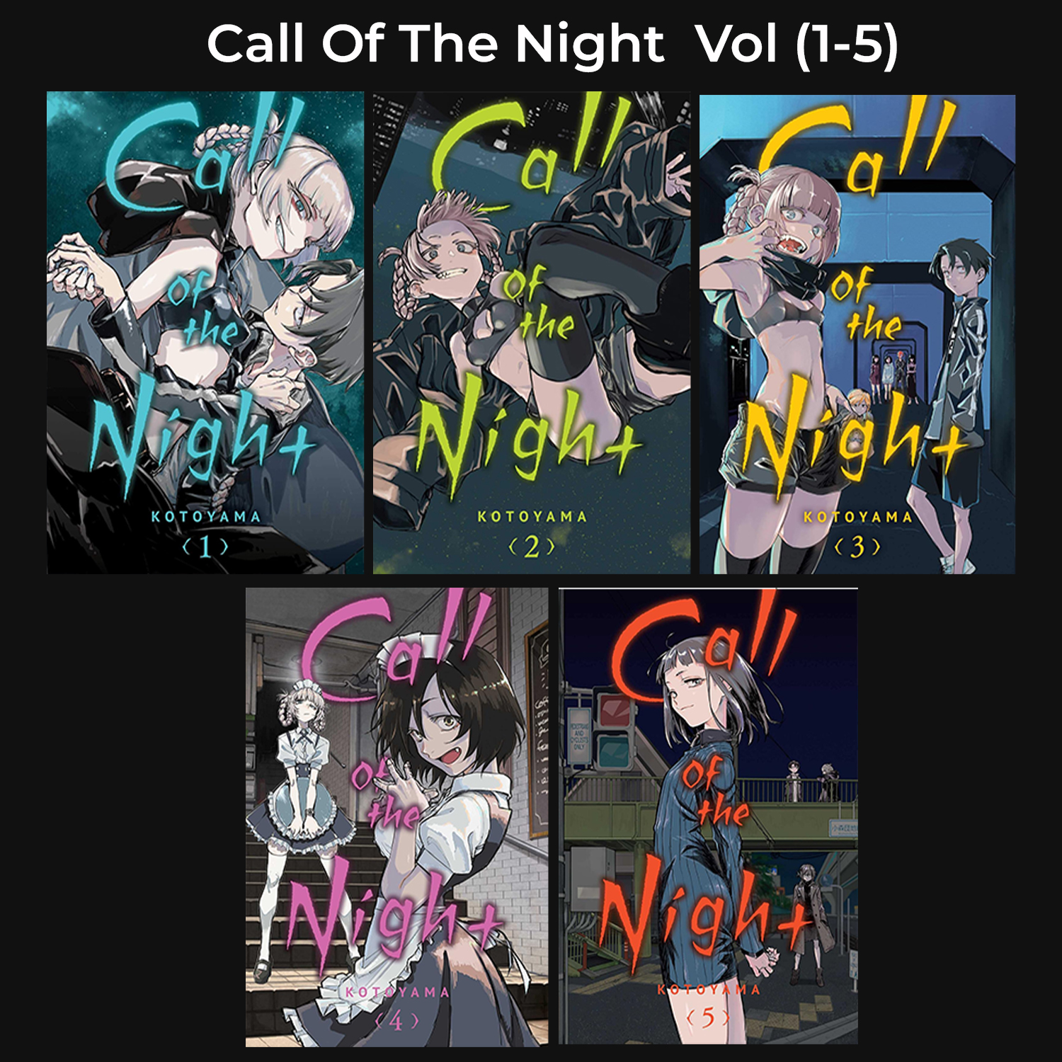 Call of the Night Volume (1-5) Paperback Manga Set | MH Shop