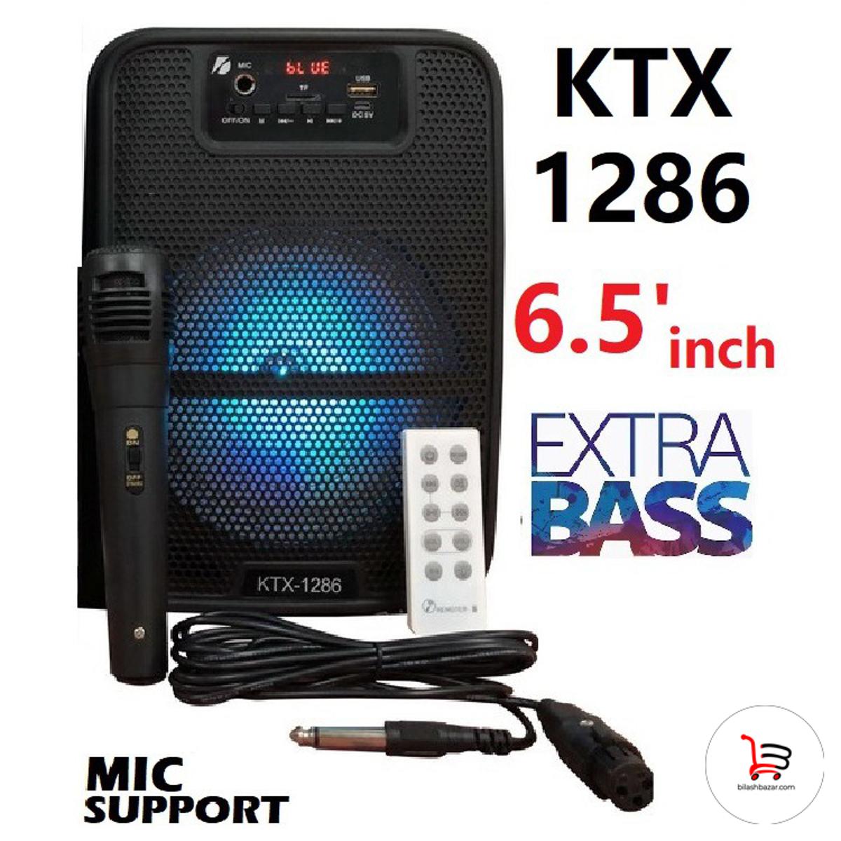 GTS 1286 Bluetooth rechargeable microphone system speaker. 