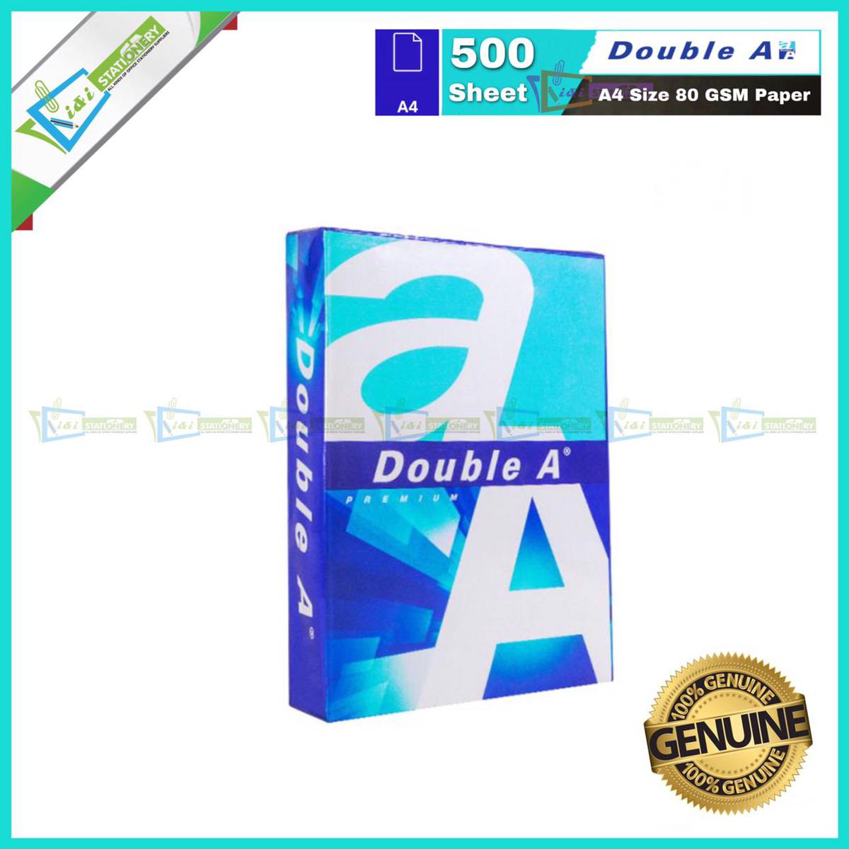 Double A Offset Paper A4 80gsm Thailand Pack of 500sheets - Great Value - Upscaled Quality