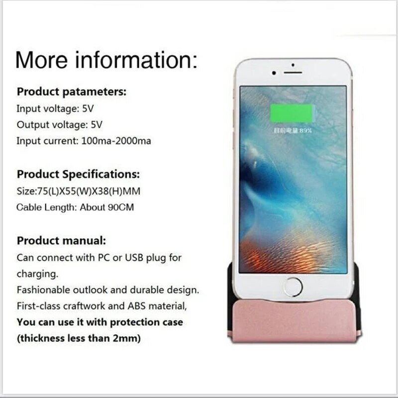 USB Charger Desktop Stand Docking Station For iPhone 7 8 6 6S Plus XS X XR SE 2020 XS Max 5 5S SE iPhone Charging Dock Station. 