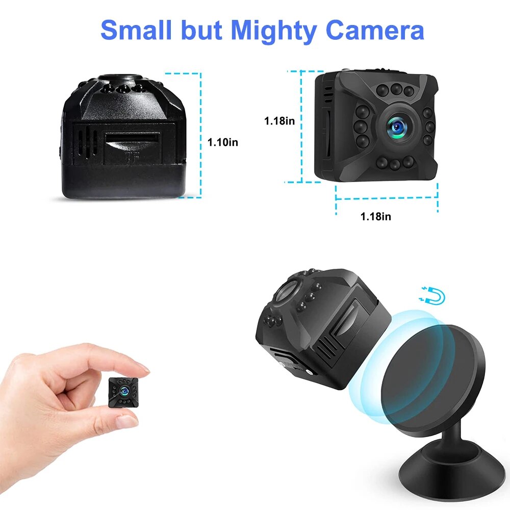 X5 Mini Wifi Camera 1080P Night Vision Camcorder Motion Detection Wireless Supports SD Card Home Micro Security Surveillance. 