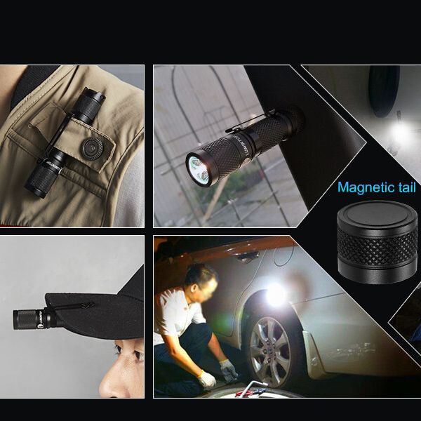 Lumintop Tool AA 2.0 EDC Flashlight Mini Powerful Flashlight 14500/AA 650 Lumens 127 Meters Pocket Flashlight With Tail Switch. 