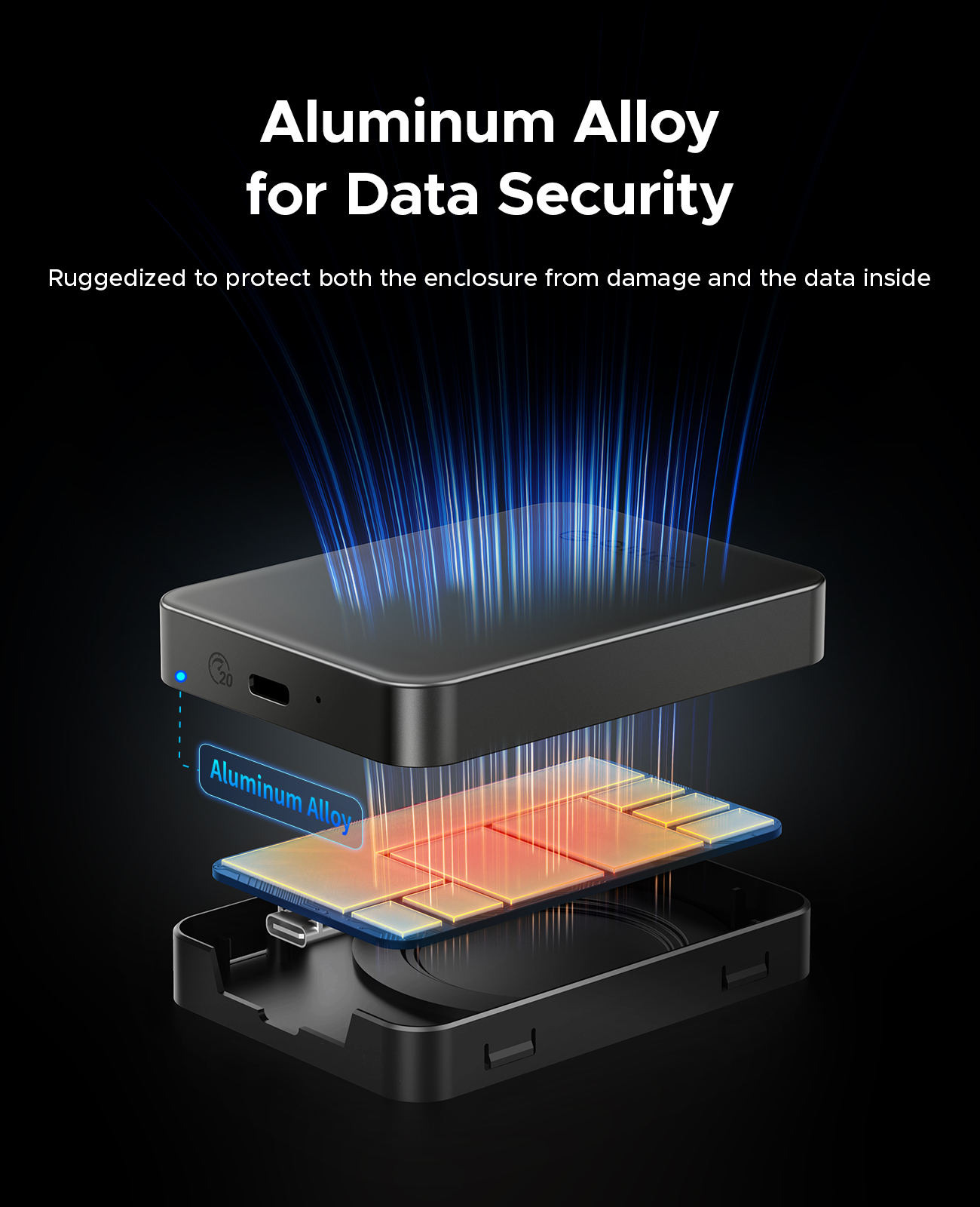 ORICO Magnetic External PSSD 512GB 2050 MB/s for iPhone. 