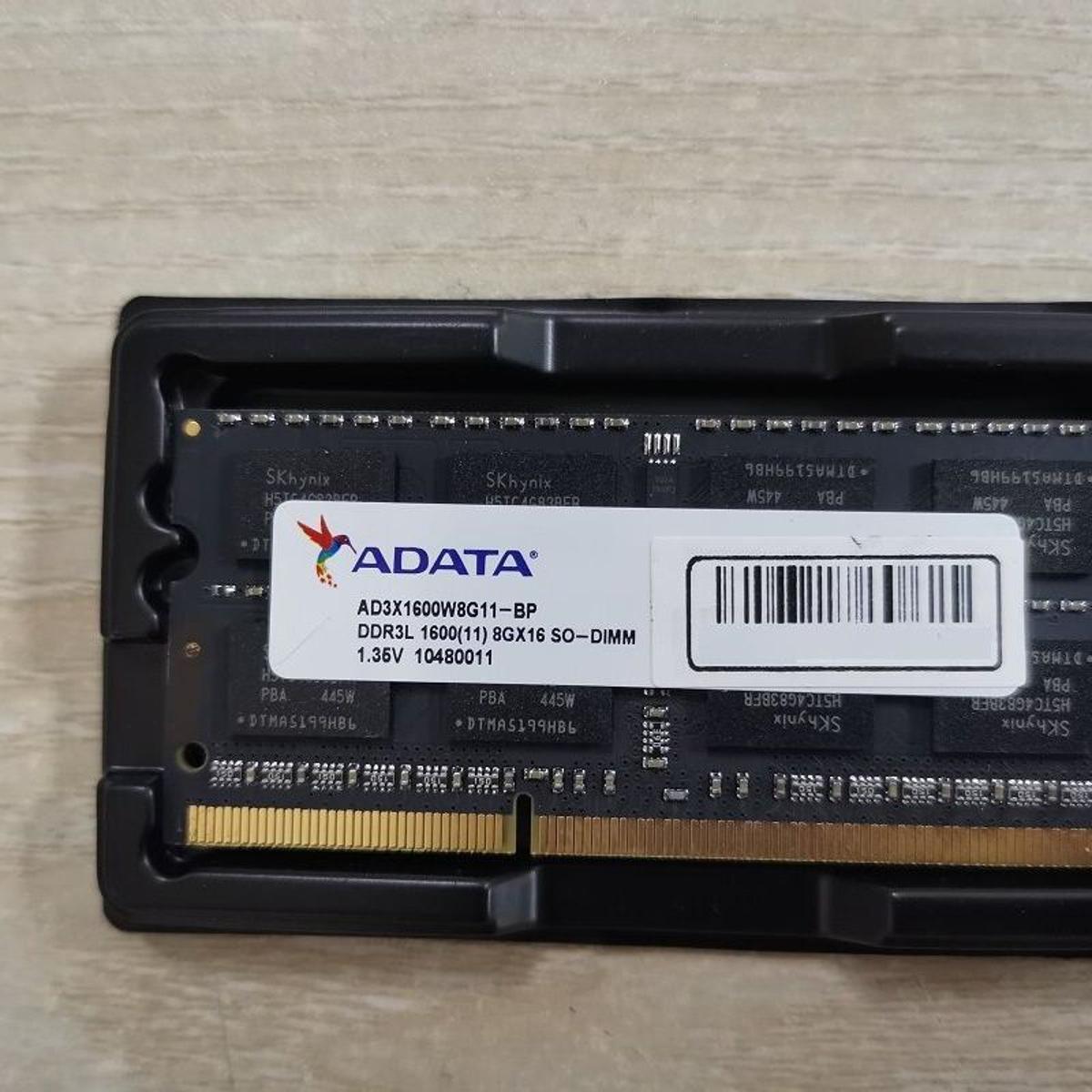 Adata 8GB DDR3L 1600MHz/ PC3L-12800s Laptop Ram, Low Voltage 1.35V (2 year Warranty) Support All Brand Laptop. 