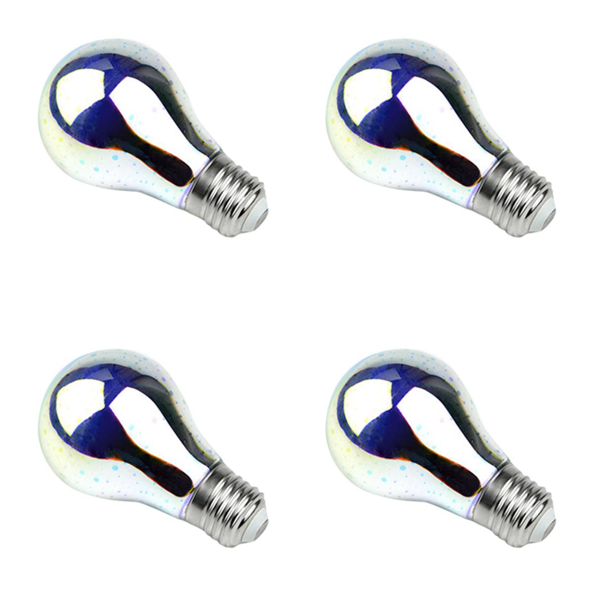 4X LED Infinity 3D Firework Effect LED Bulb LED Light Bulb Decoration Lamp 85-265V E27 Holiday Lights,A60