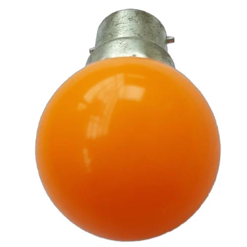iPOWER Orange Colour Mini 0.5-Watt B22 Base LED Bulb ( Dream Light ). 