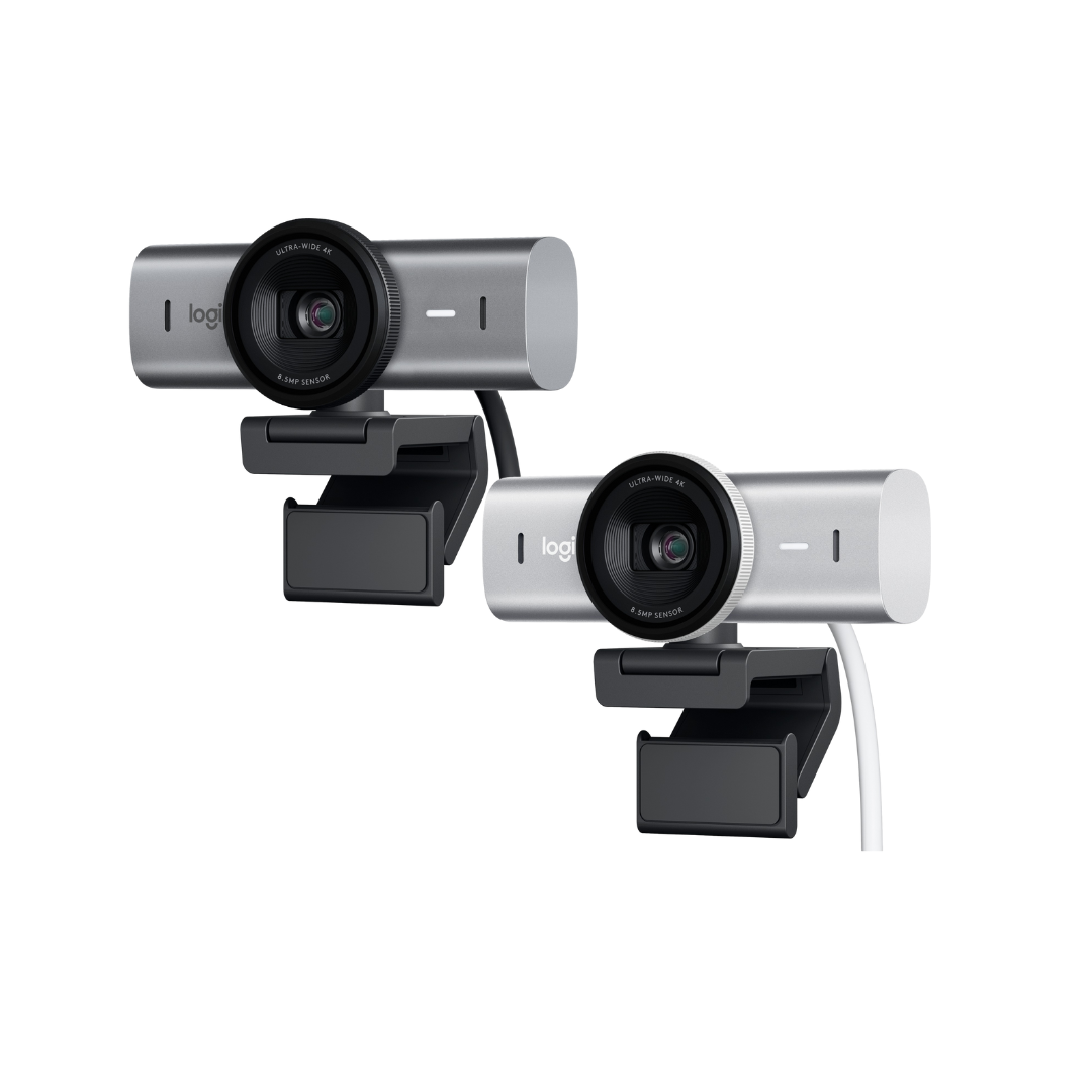 Logitech MX Brio Ultra HD 4K Streaming Webcam, 1080p at 60 FPS, USB-C, Webcam Cover, Works with Microsoft Teams, Zoom, Google Meet. 