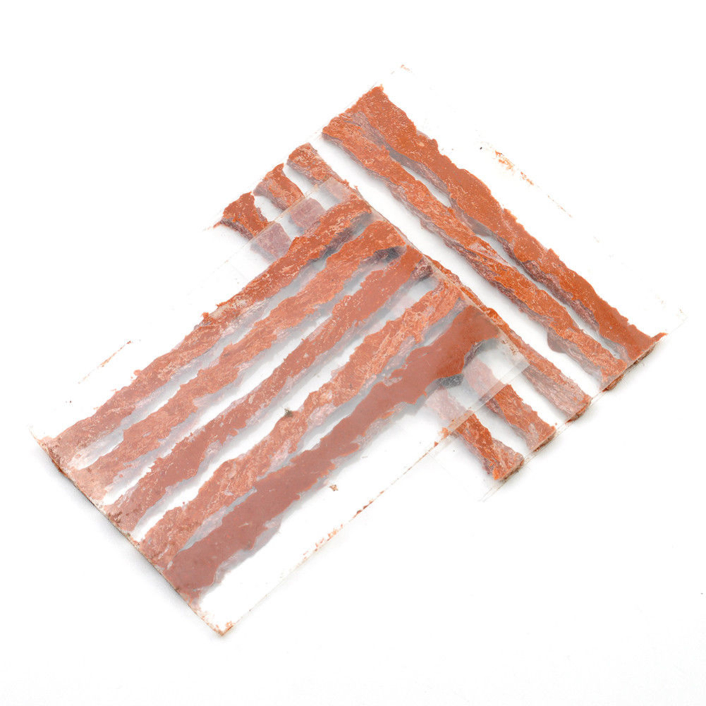 100Pcs Self Vulcanizing Tubeless Seal Strip Plug Tire Puncture Repair Tool. 