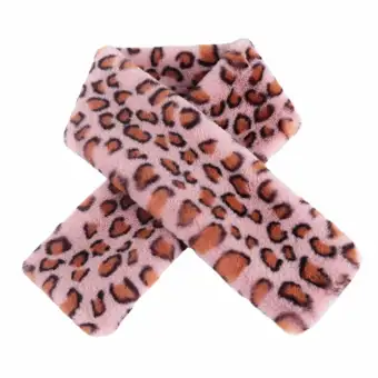 Ma Imitation Rabbit Fur Leopard Scarf Green Plush Polyester Buy