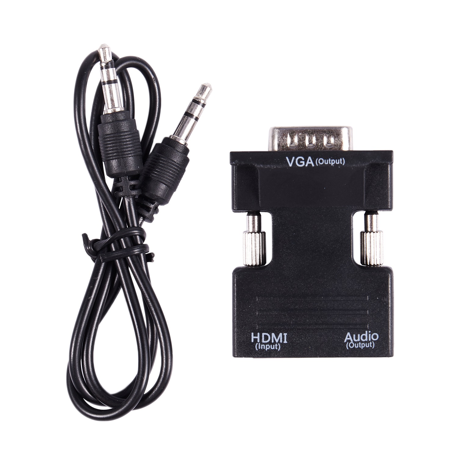 1080P HDMI Female to VGA Male with Audio Output Cable Converter Adapter