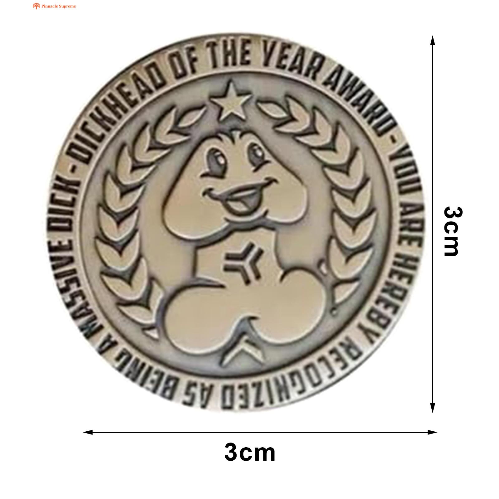 Keepsake Coin Official Asshole Challenge Coin Funny Party Gift Exquisite Craftsmanship Unique Design Perfect for Polished Collectible Coin. 
