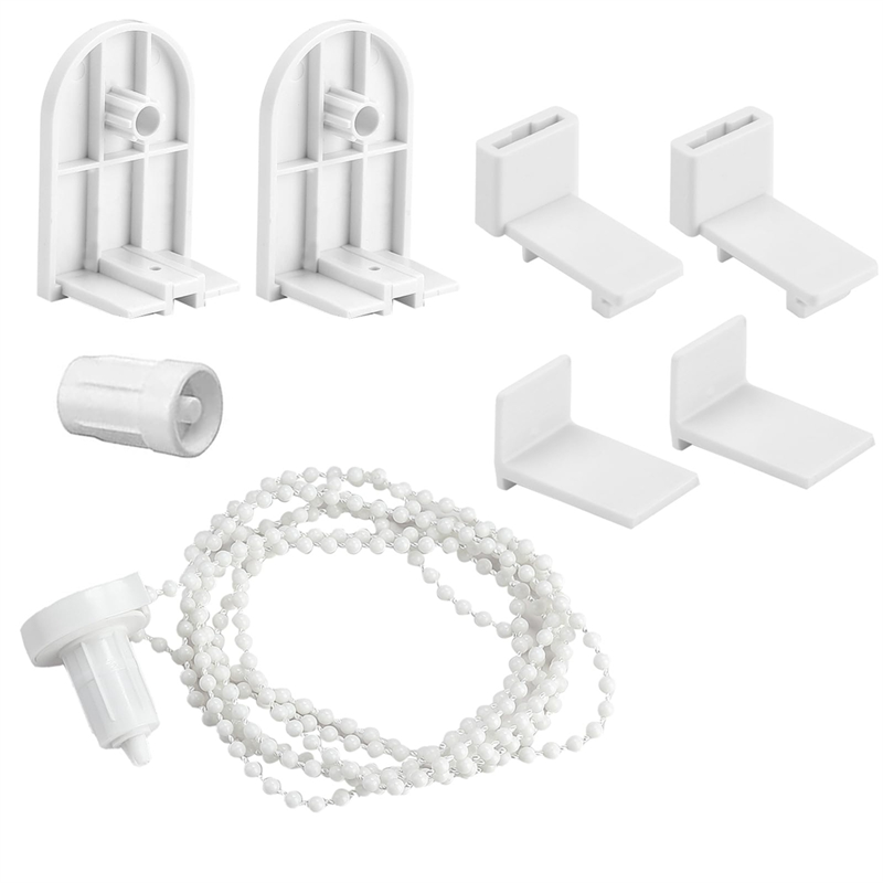 Replacement Roller Blind No Drilling Plastic Window Double Roller Blind Clamp Holder Chain Hoist