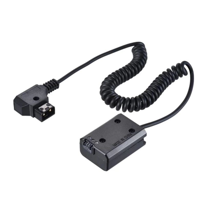 V-Mount / Anton Bauer D-Tap To NP-FW50 DC Coupler Power Dummy Battery Adapter Coiled Cable for Sony A7 A7Ii A7S A7R A7Sii A7Rii A6500 A6300 A6000 A5000 A5100 Nex-5 Nxx-7 Camera. 