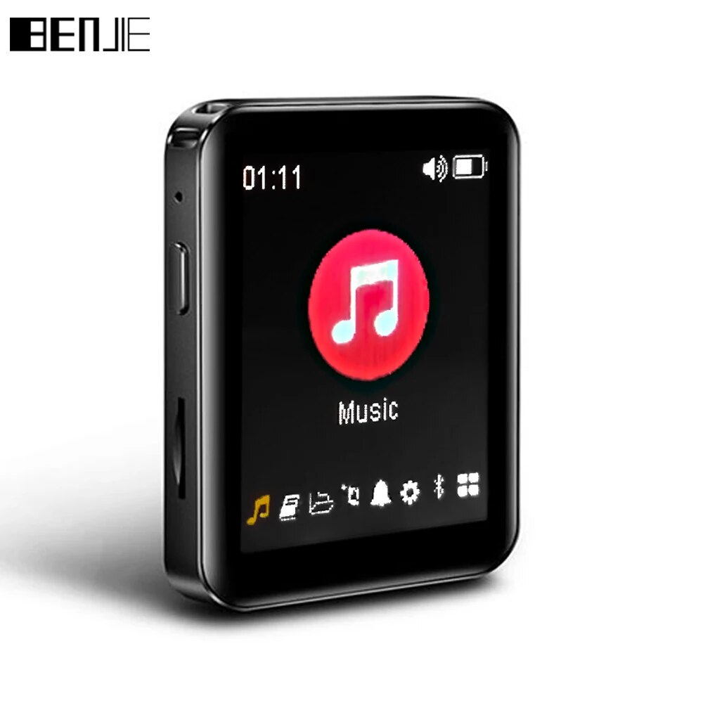 BENJIE X1 Full Touch Screen Bluetooth-Compatible MP4 MP3 Player Portable Audio Music Player With Speaker FM Radio,Recorder,Ebook. 
