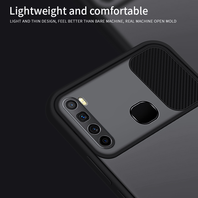For Infinix X652 / S5 / S5 Lite MOFI Xing Dun Series Translucent Frosted PC + TPU Privacy Anti-glare Shockproof All-inclusive Protective Case(Black). 
