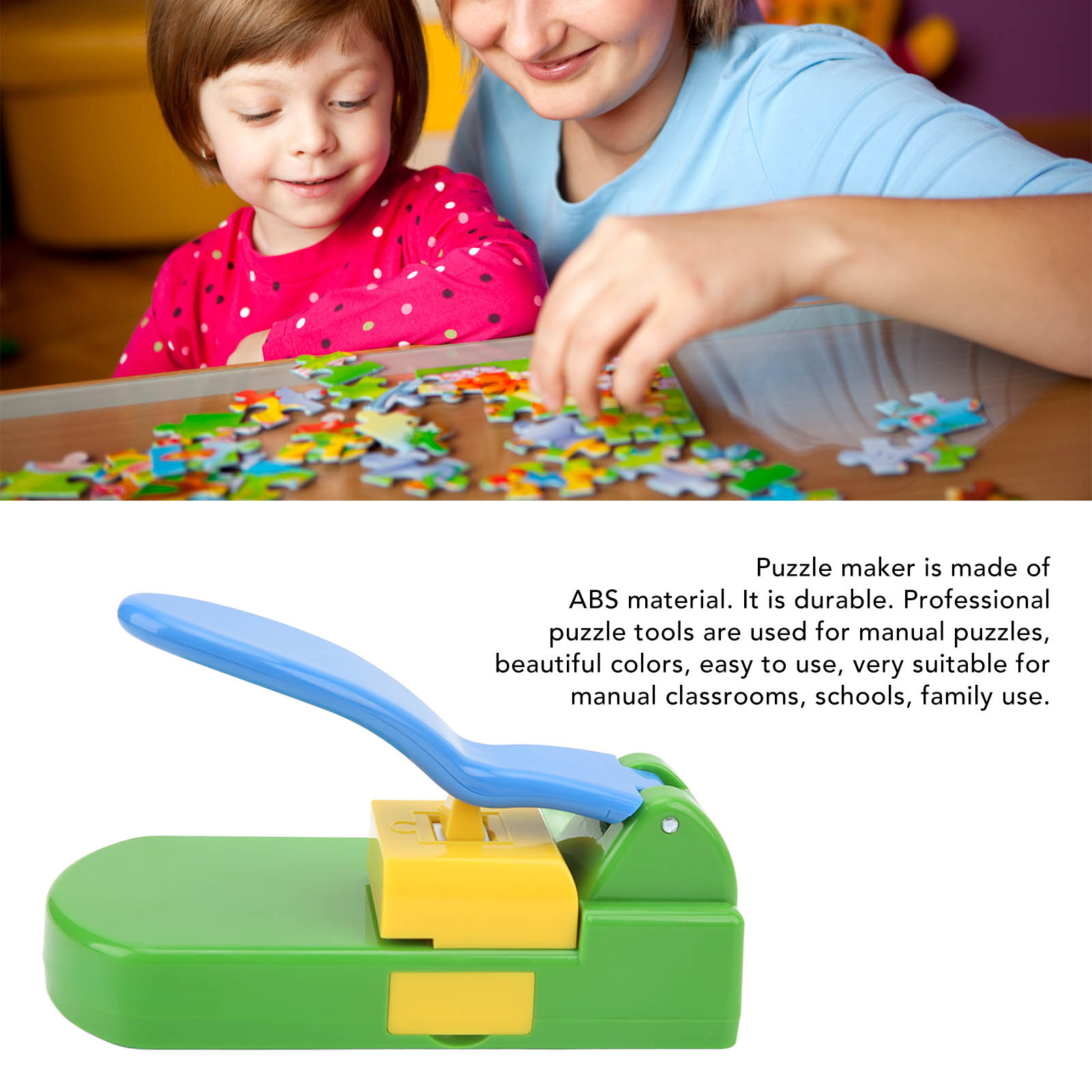 Puzzle Maker Machine Cutter, Light Portable Professional Design Puzzle Machine Cutter for School. 