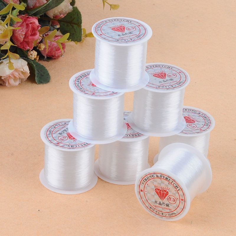 0.8mm Elastic Stretch Beading Cord for Jewelry Making and Bracelet Craft. 