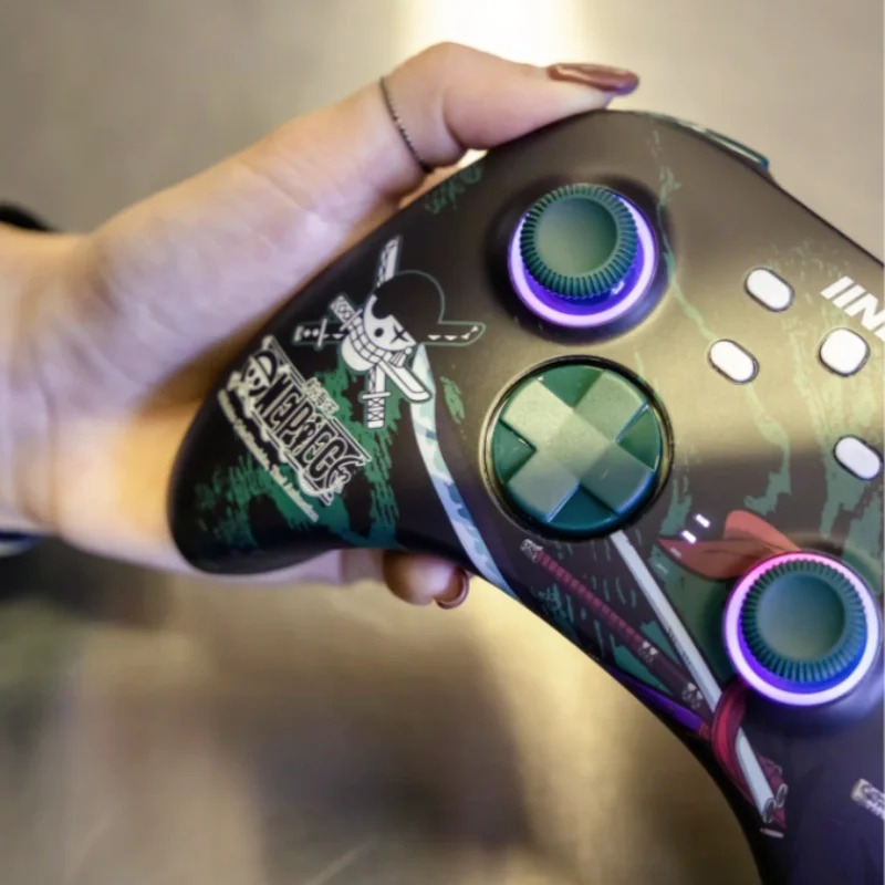 IINE Ares ONE PIECE Zoro Pro Bluetooth Gamepad RGB Light Wireless Game Controller for NS PC Switch Steam. 