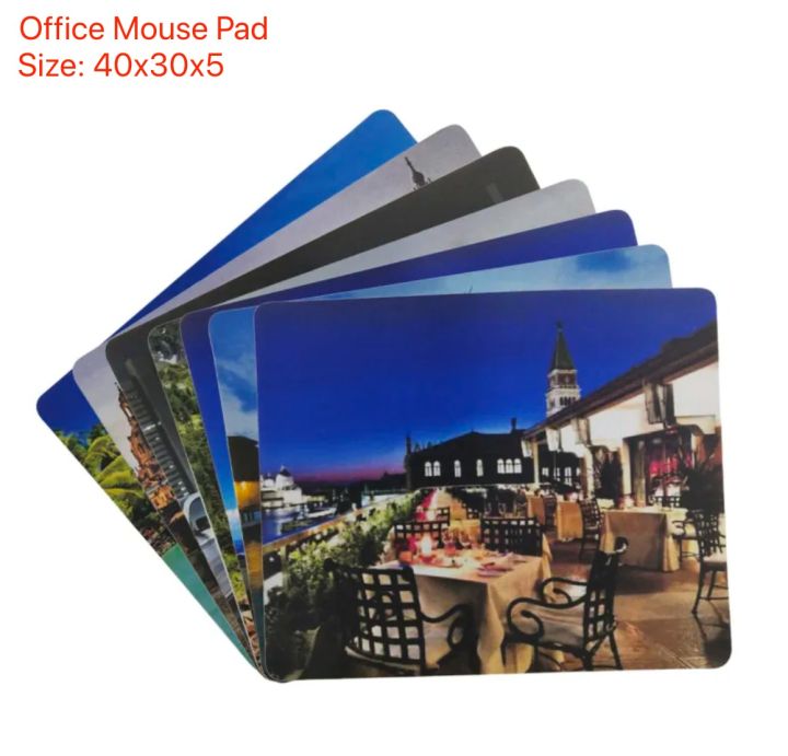 Office Mouse Pad - Multicolor (Combo of 2pcs) By Audio Lux. 