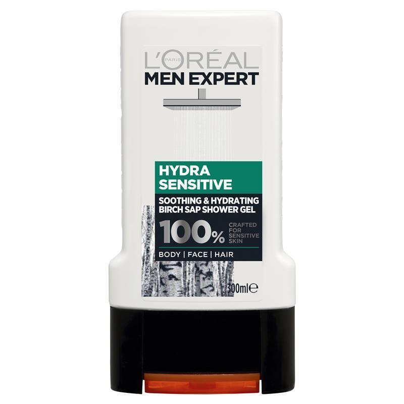L'Oreal Men Expert Hydra Sensitive Shower Gel 300mL – Australia Health  Warehouse
