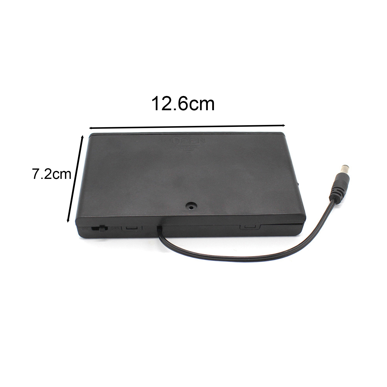 Battery Case with Secure Cover 12v Aa Battery Holder Case Box with Switch Cover for Home Outdoor Use Durable Convenient Battery Case with Built-in Switch. 