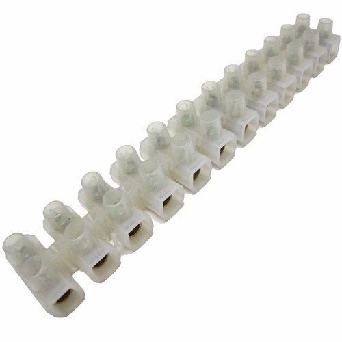 10Amp 12 Way Electrical Cables Joint Terminals AC 220V `10A 12 Point Screws Terminal Connector PVC Plastic Barrier Terminal Block Strip For Wire Joining. 