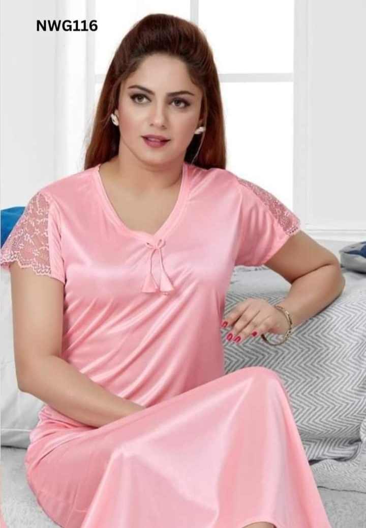 Premium Satin Silk One Part Nighty Night Dress for Women Elevate Nighttime Routine with All Season Comfort and Style Daraz .bd