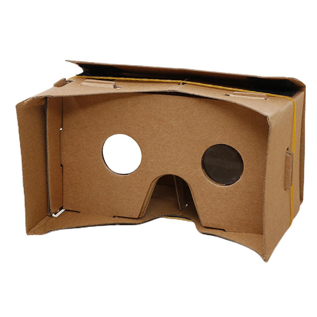 3D for Google Cardboard Glasses VR Virtual ity for iPhone phone High Configuration New Type - Brown