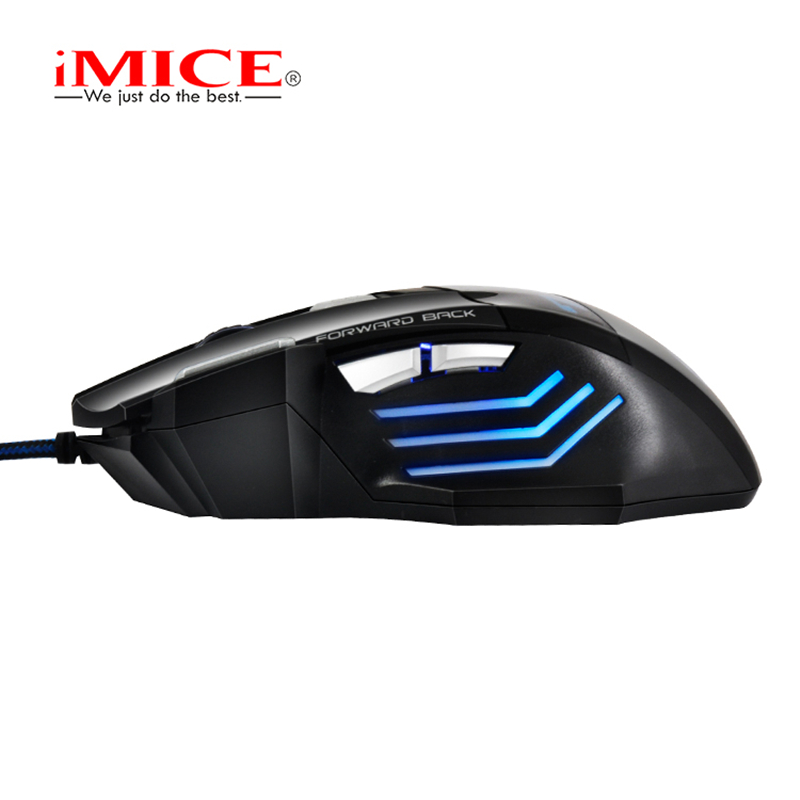 Gaming Mouse 7 Button LED USB Computer Mouse Gamer Ergonomic Wired iMice X7 Silent Mouse With Backlight For PC Laptop. 