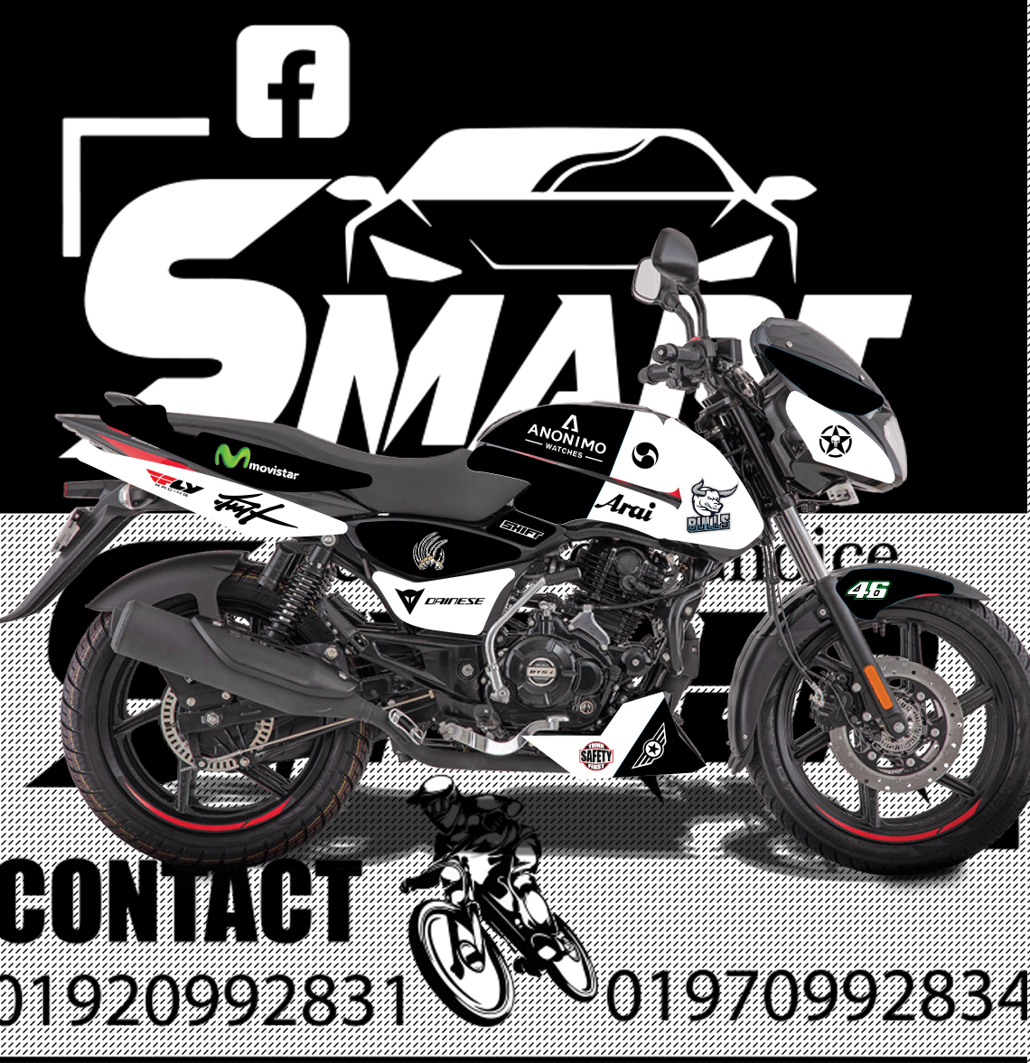 Pulsar 125 Pulsar 150 Graphics Modified Hrbull Sticker Pulsar 150