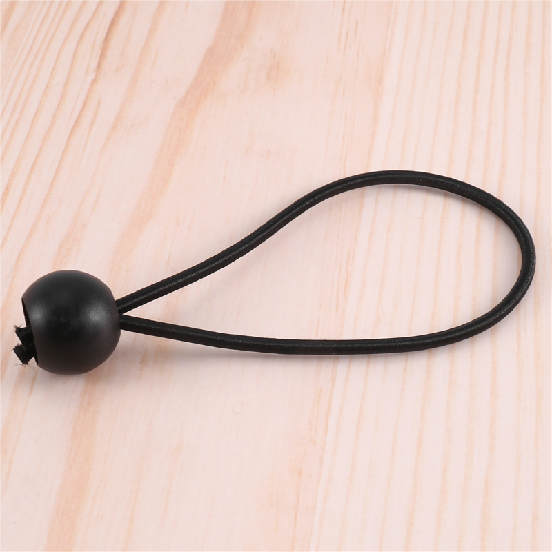 50 Pcs Bungee Cord with Balls Elastic Ties Bungee Toggles Ties(Black). 