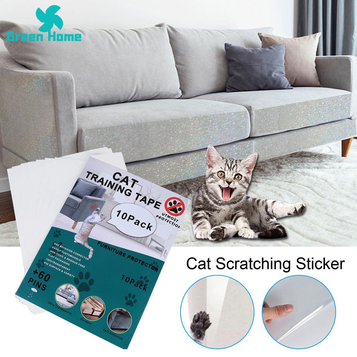 Green Home Cat Anti-scratch Pad Scratch-Resistant Sofa Corner Scratching Deterrent Tape