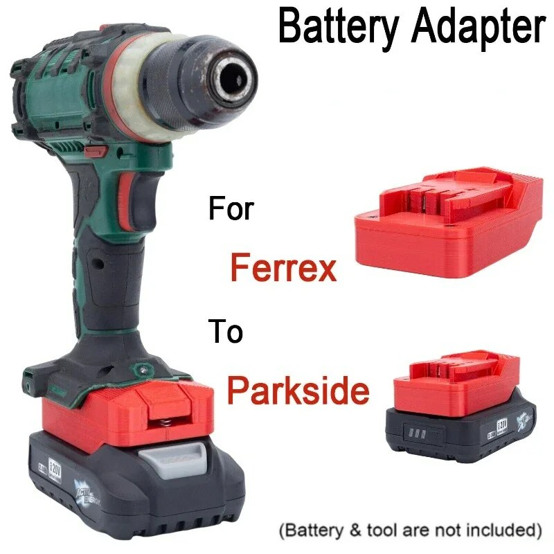 For Aldi Ferrex Activ Energy 20V Battery Adapter To Lidl Parkside 20V Power Tools Converter (Not include tools and battery)